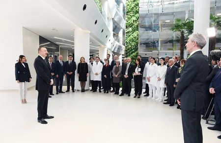 Prezident İlham Əliyev Bona Dea Beynəlxalq Hospitalının açılış mərasimində iştirak edib - YENİLƏNİB