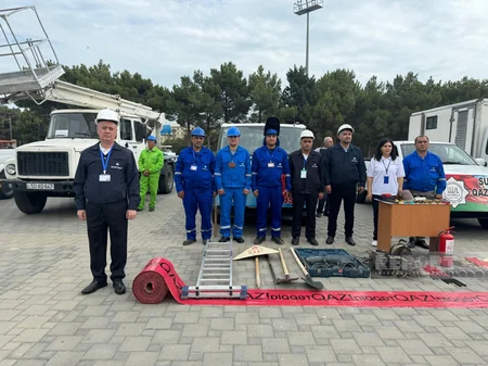 FHN Sumqayıtda nümunəvi mülki müdafiə məşqi keçirib