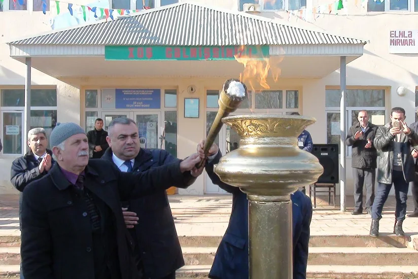 Saatlının daha iki kəndinə ilk dəfə qaz verilib