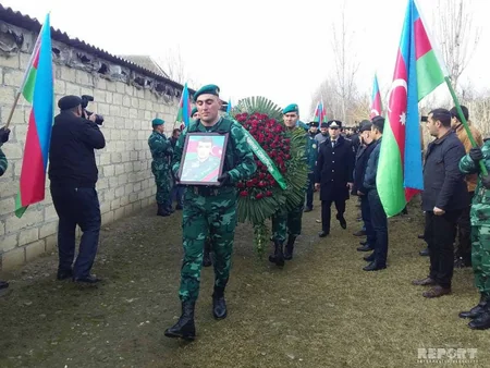 Azərbaycanın şəhid sərhədçisi dəfn edilib - FOTO - VİDEO - YENİLƏNİB