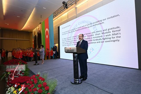 Heydər Əliyev Mərkəzində Türkiyənin yaranmasının 99-cu ildönümü qeyd olunub