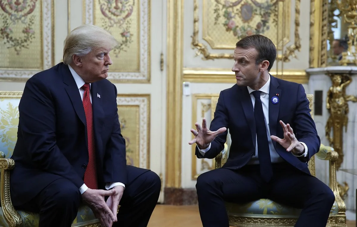 Tramp Makronla ABŞ qoşunlarının Suriyadan çıxarılmasını müzakirə edib