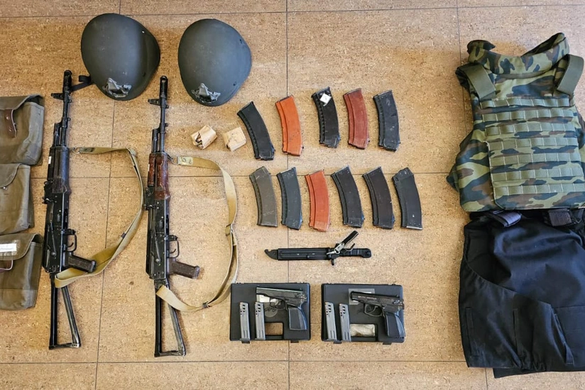 Firearms found in liberated Aghdara