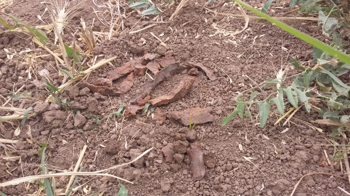 ​Tərtərdə raketin mühərrik hissəsi aşkar edilib