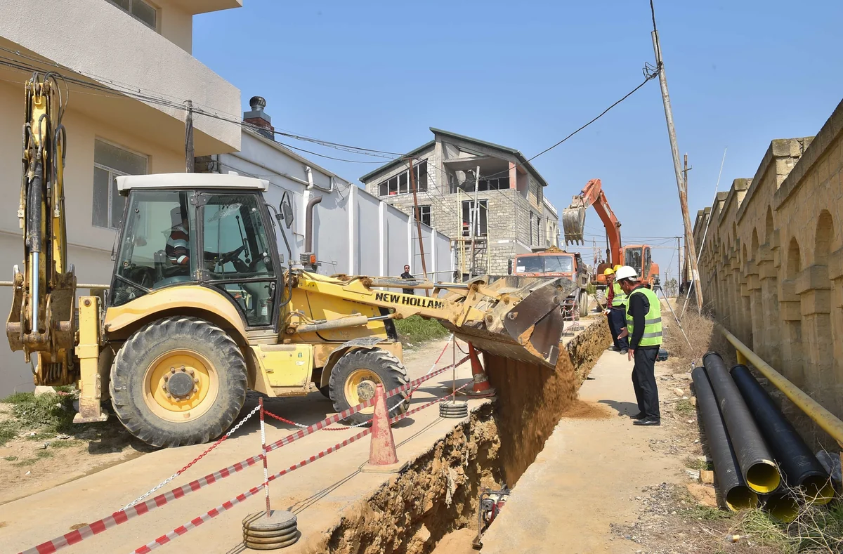 Bakının 3 yaşayış massivində yeni içməli və tullantı su şəbəkələri yaradılır