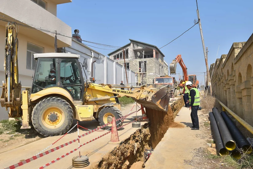 Bakının 3 yaşayış massivində yeni içməli və tullantı su şəbəkələri yaradılır