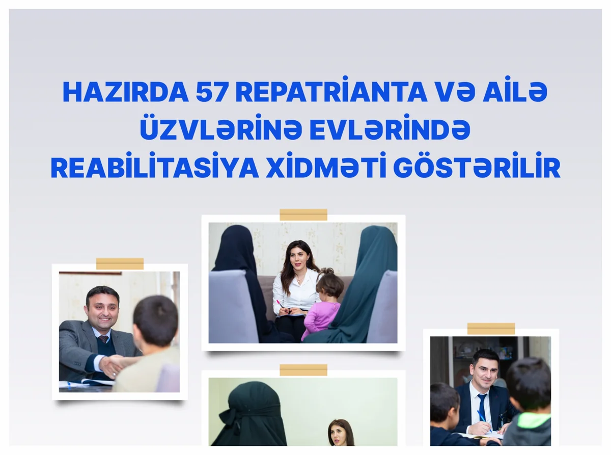 ƏƏSMN: İraq və Suriyadan gətirilən 57 şəxsə reabilitasiya xidməti göstərilir