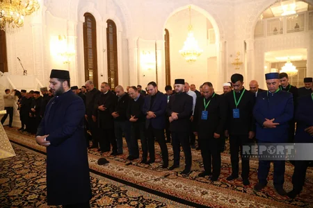 Azərbaycan Din Xadimləri Forumunun iştirakçıları vəhdət namazı qılıblar