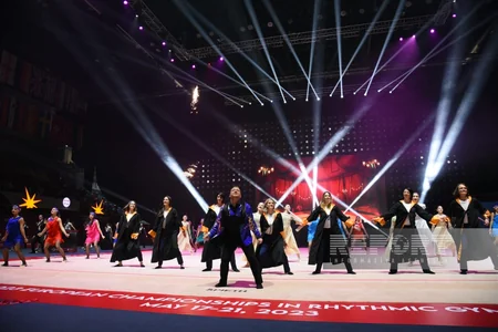 Bakıda bədii gimnastika üzrə Avropa çempionatının təntənəli açılış mərasimi olub