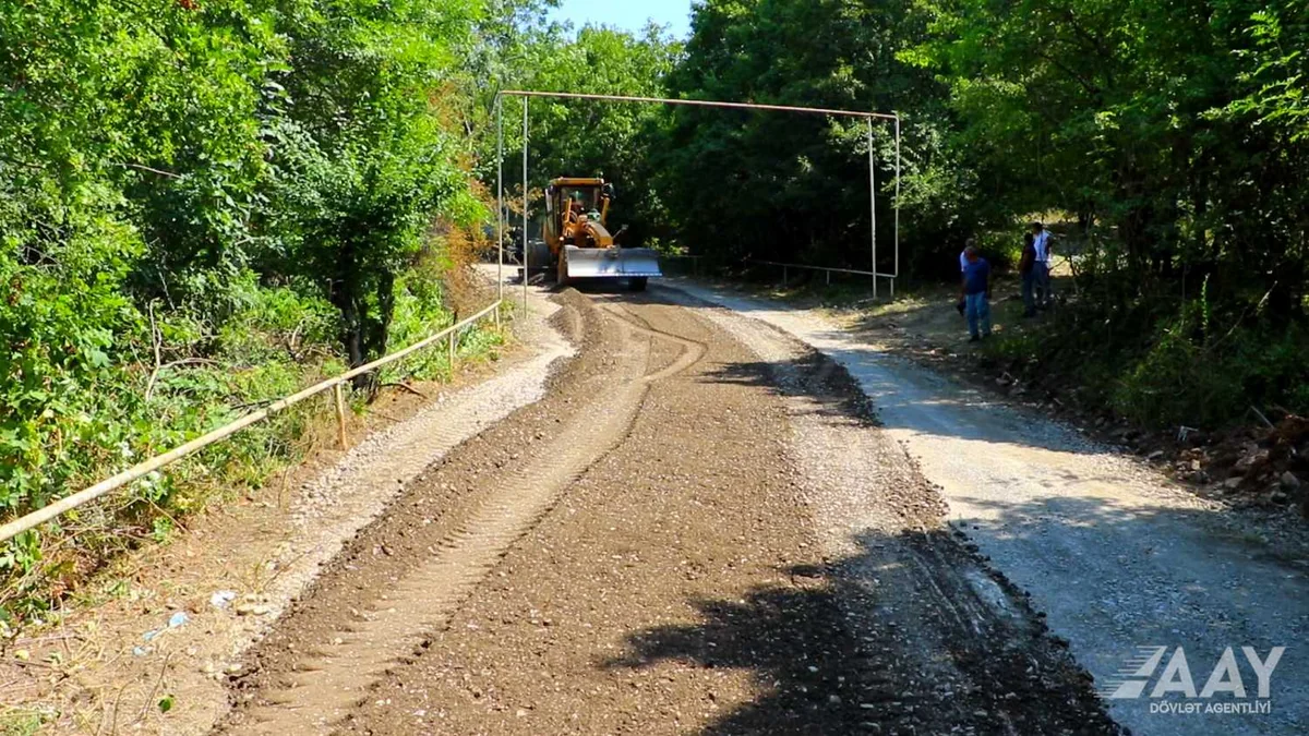 İsmayıllının Zərgəran avtomobil yolu təmir edilir