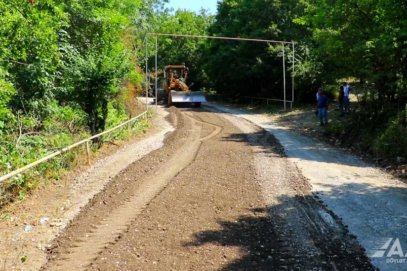 İsmayıllının Zərgəran avtomobil yolu təmir edilir