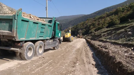 Goranboy-Yuxarı Ağcakənd avtomobil yolunda tikinti işləri yekunlaşır