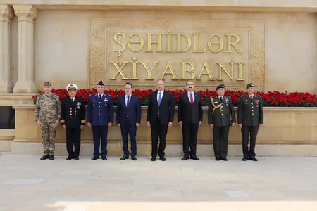 Türkiyənin Milli Müdafiə Universitetinin nümayəndə heyəti Komando hərbi hissəsində olub