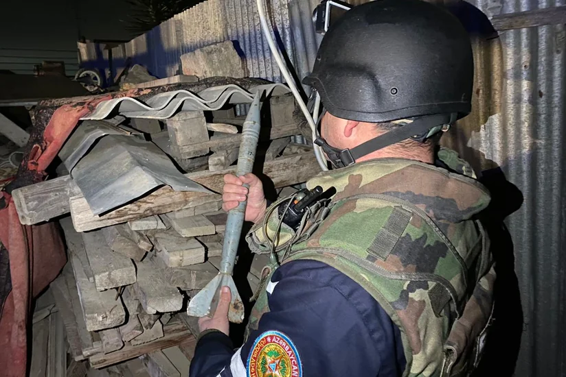 Bakıda döyüşə yararlı tank mərmisi aşkarlanıb