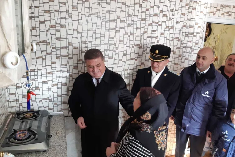 Göygölün Çaykənd kəndinə təbii qaz verilib