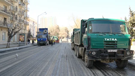 Bakının daha bir küçəsində nəqliyyatın hərəkəti təmin olunacaq - FOTO