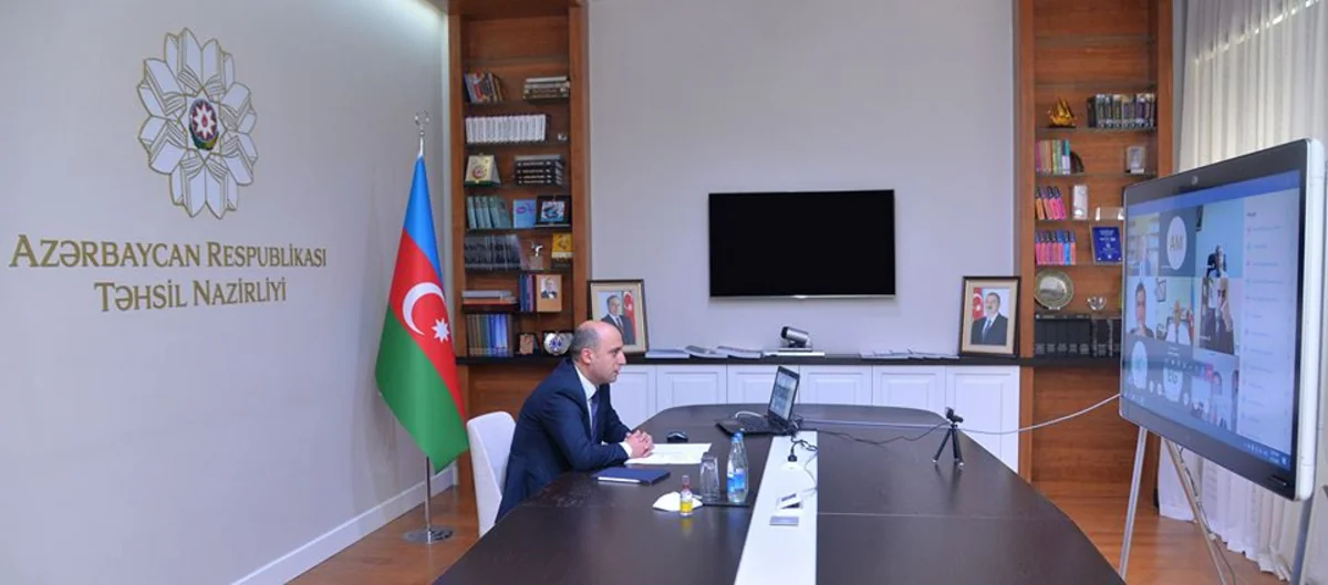 Təhsil naziri rektorlarla videogörüş keçirib
