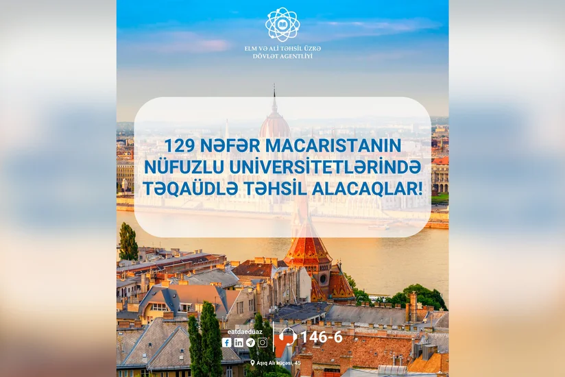 Macarıstanın nüfuzlu universitetlərində 129 azərbaycanlı təqaüdlə təhsil alacaq
