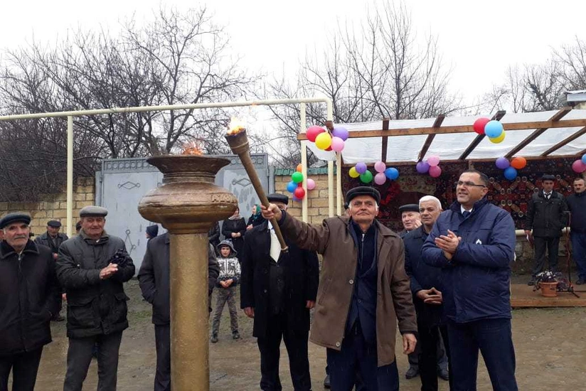 İsmayıllının daha bir kəndinə təbii qaz verilib