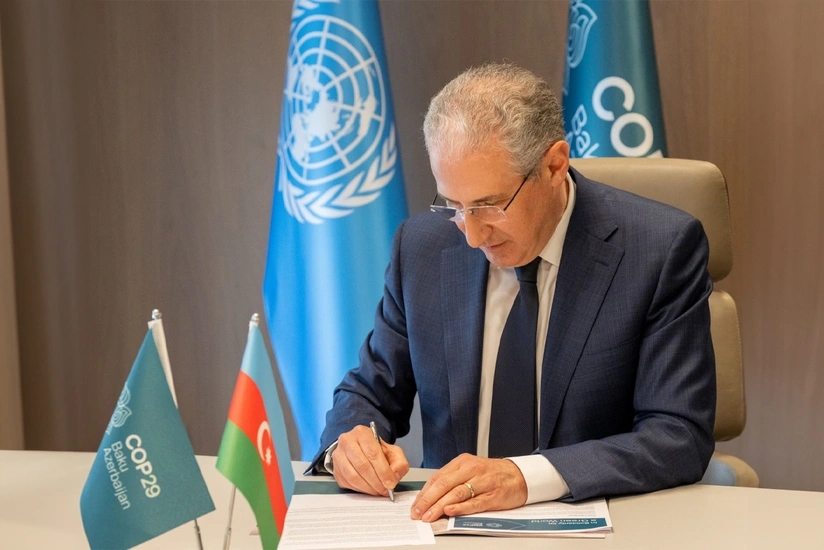 COP29 president says impossible to distract from climate change issues