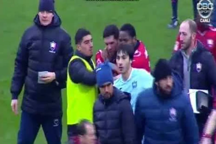 Qəbələ - Zirə oyunundan sonra dava düşüb - VİDEO