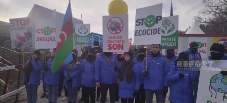 Nearly 100 new eco-activists and volunteers join protest on Khankandi-Lachin road - VIDEO
