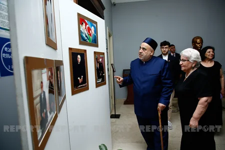 QMİ sədri Tbilisidə Azərbaycan Mədəniyyəti Muzeyini ziyarət edib