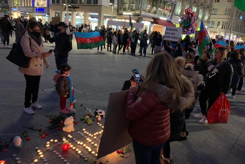 Hannover azərbaycanlıları Gəncə terroru qurbanlarının xatirəsini yad edib