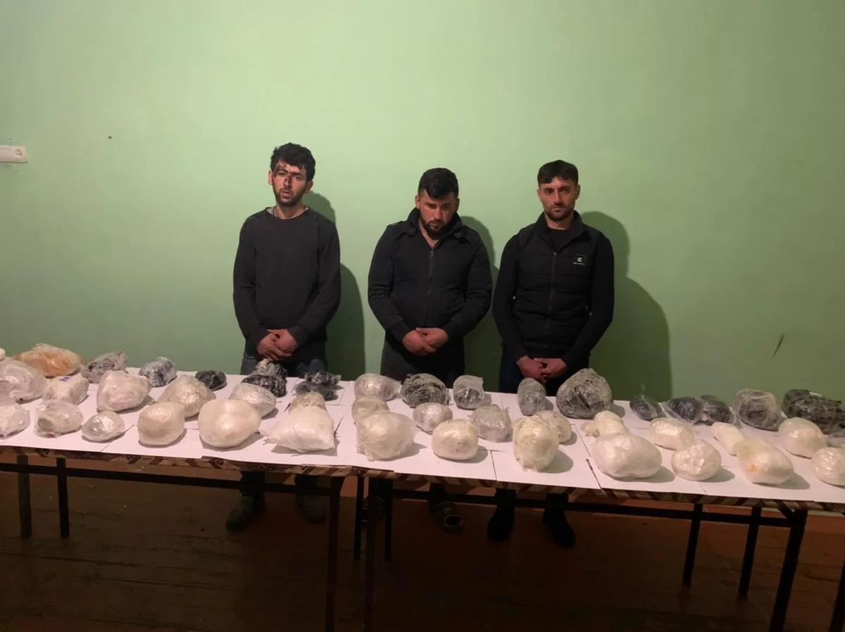 İrandan Azərbaycana 73 kq narkotikin gətirilməsinin qarşısı alınıb, saxlanılanlar var