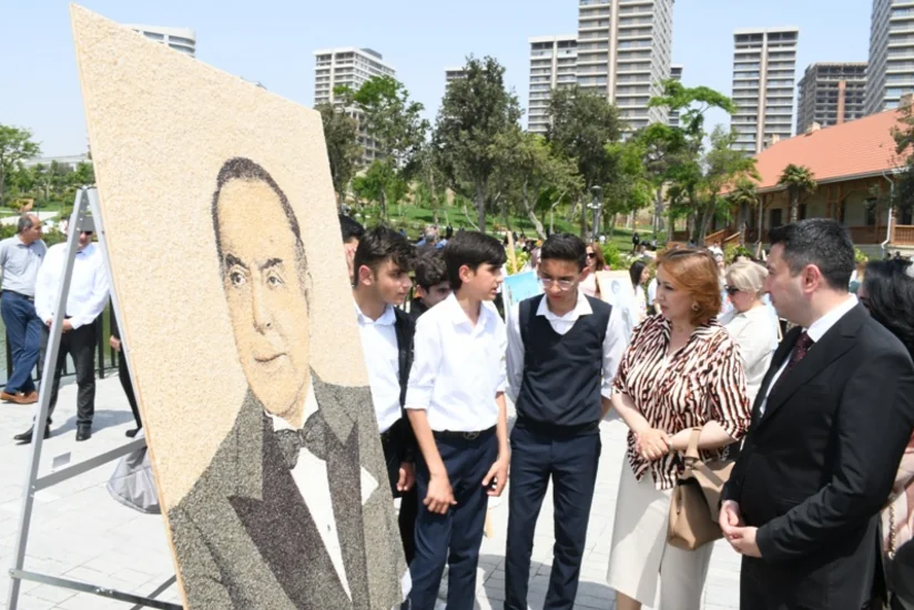 Ulu Öndərin 100 illik yubileyinə həsr olunmuş rəsm müsabiqəsi keçirilib