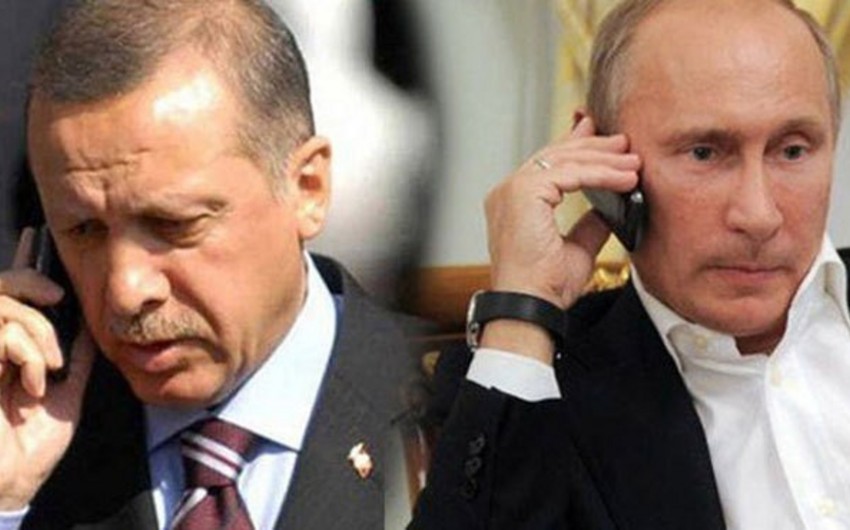 Türkiyə ilə Rusiya prezidentləri arasında telefon danışığı olub