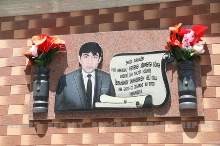 Jurnalist Məhərrəm İbrahimovun şəhid olmasının ildönümü münasibətilə mərasim keçirilib