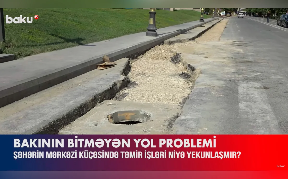 Bir aydan çoxdur ki, təmirə bağlanan küçə niyə düzəlmir? - VİDEOREPORTAJ