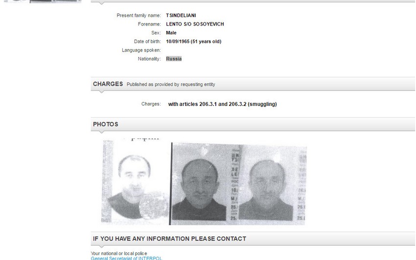 Azerbaijan declares one more person wanted through Interpol - PHOTO