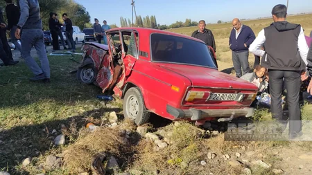 Goranboyda iki avtomobil toqquşub, ölən və xəsarət alanlar var - YENİLƏNİB 