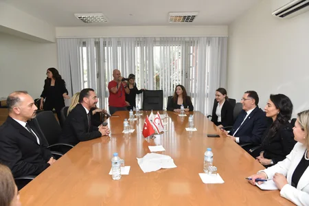 Səbinə Əliyeva Şimali Kiprin Prezidenti ilə görüşüb