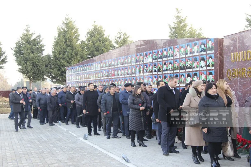 Qərb bölgəsində 20 Yanvar şəhidlərinin anım mərasimləri keçirilib