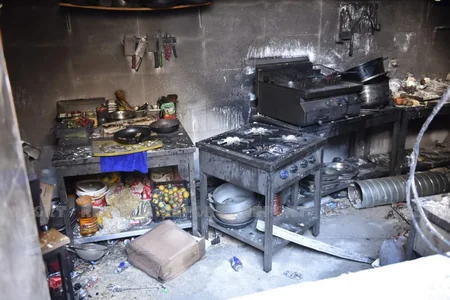 Gecə klubunda partlayışdan sonrakı vəziyyət