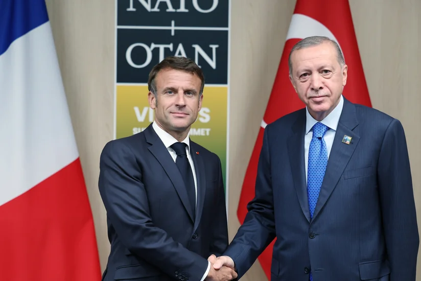 Rəcəb Tayyib Ərdoğan Emmanuel Makronla görüşüb