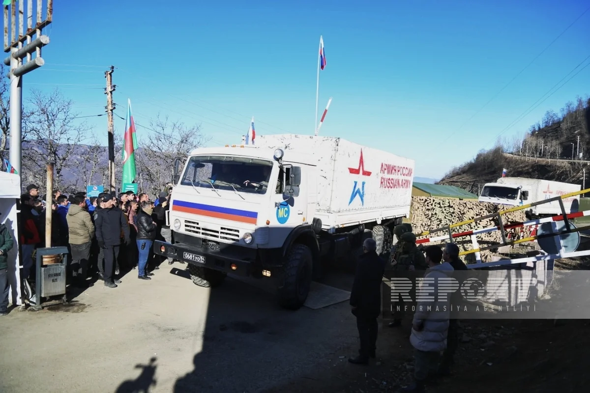 Movement of Russian peacekeepers' cars again ensured on Khankandi-Lachin road