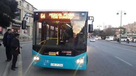 Bakıdakı 2 marşrut xəttində yeni avtobuslar istifadəyə verilib