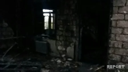 Tərtərdə şəhid ailəsinin evi yanıb - FOTO - VİDEO