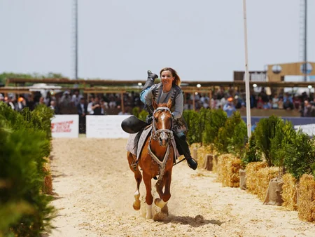 Turkish President watches performance featuring Karabakh horses