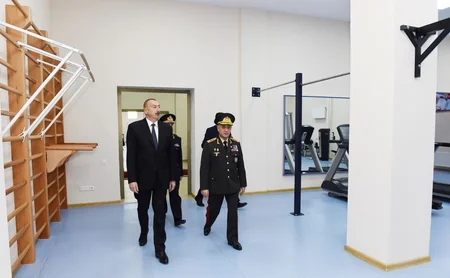 Prezident İlham Əliyev DİN-in Polis Akademiyasında yeni tədris binasının açılışında iştirak edib