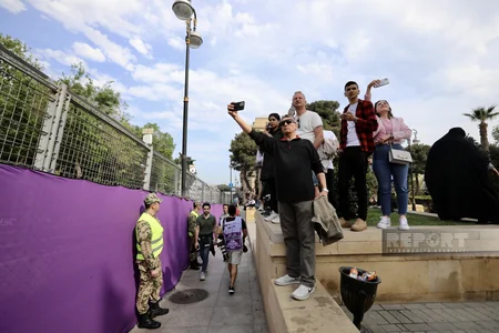 “Formula 1”: Azərbaycan Qran-prisinin qalibləri mükafatlandırılıblar - FOTOREPORTAJ