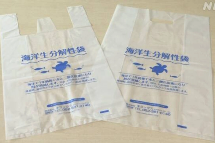 В Японии создали разлагающиеся в морской воде пластиковые пакеты