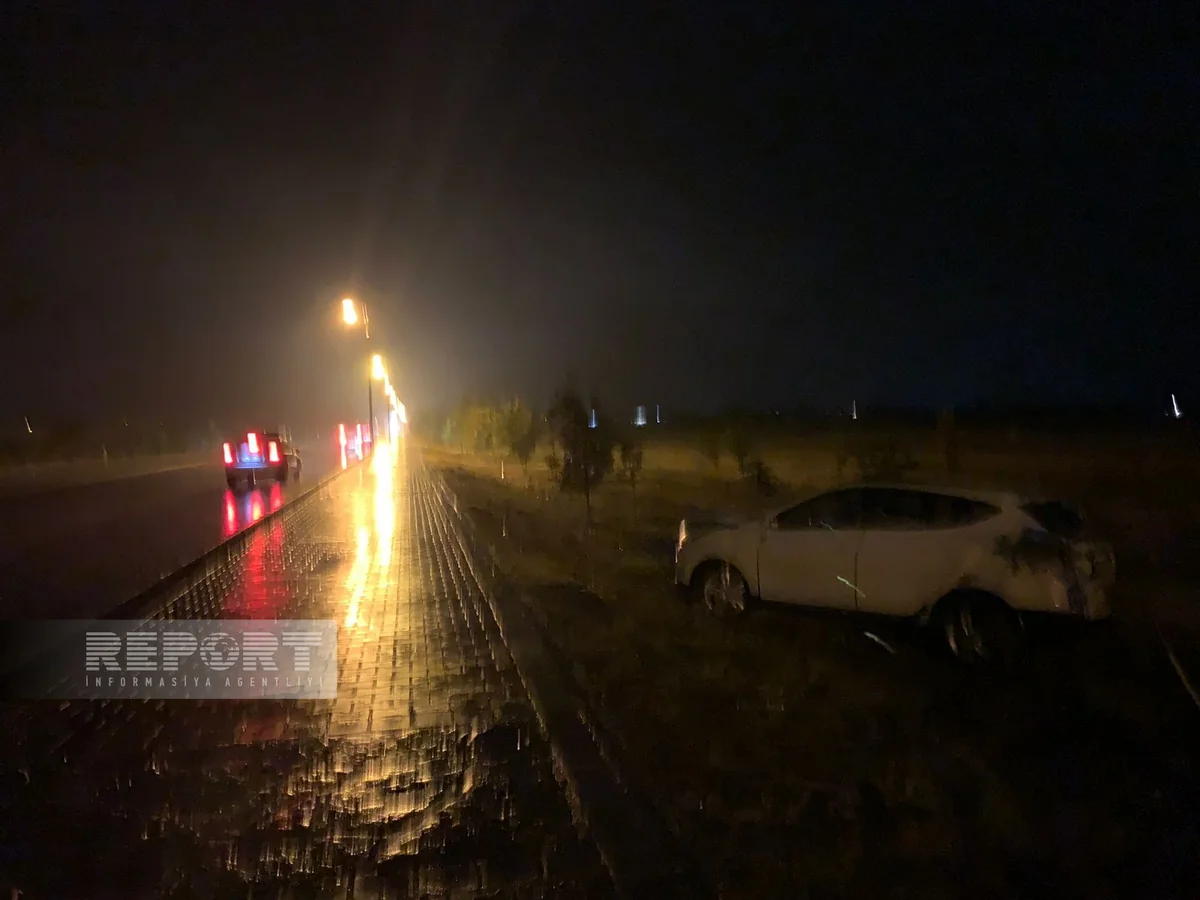 Naxçıvanda yağışlı hava şəraiti yol qəzasına səbəb olub, ölən və xəsarət alan var