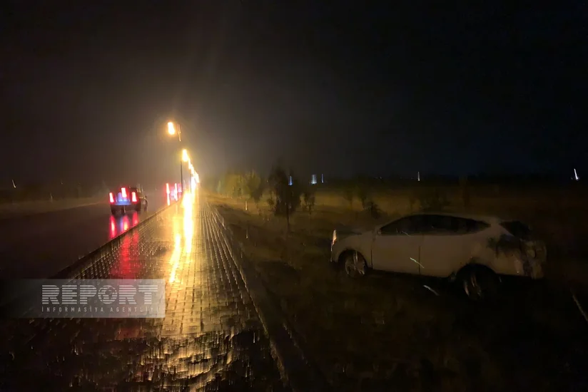 Naxçıvanda yağışlı hava şəraiti yol qəzasına səbəb olub, ölən və xəsarət alan var