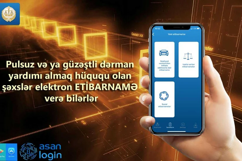 Onlayn sosial etibarnamənin verilməsinə başlanıldı