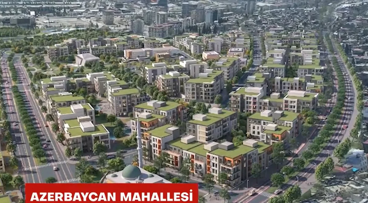 Kahramanmaraşdakı Azərbaycan məhəlləsinin görüntüləri yayılıb - VİDEO